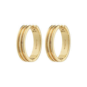 Bennett Recycled Hoop Earrings - Gold Plated