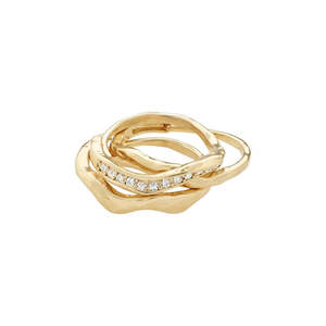 True Ring - Gold Plated - Crystal