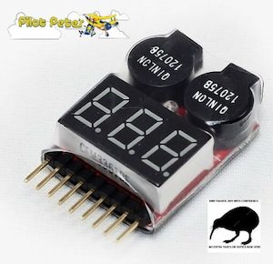 1S-6S LED display low volt alarm / tester