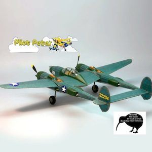 Dumas P-38 Lightning 30″ Span laser cut kitset. 20% OFF DUMAS AND GUILLOWS KITS THIS WEEK