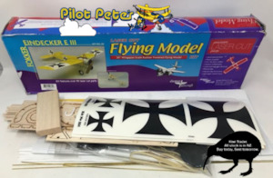 Pet: Dumas Fokker Eindecker EIII Large 30″Wingspan. 20% OFF DUMAS AND GUILLOWS KITS THIS WEEK