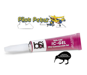 Bob Smith industries IC Gel CA Paste. Glues pretty much anything to anything. 20g BSI 116