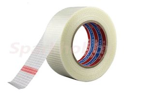 Cross fiber / Filament tape. Great for reinforcing foamies