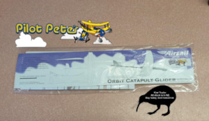 Pet: Orbit glider. 40cm span. Catapult or hand launch