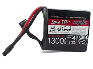 1300 4S 100C Lipo Battery with XT60 Plug