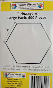 1” Hexagon paper Templates-600 pieces