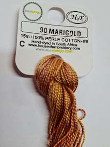 House Of Embroidery Threads Sue Spargo: 90C Marigold House of Embroidery P8