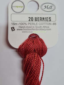 House Of Embroidery Threads Sue Spargo: 20B Berries House of Embroidery P8