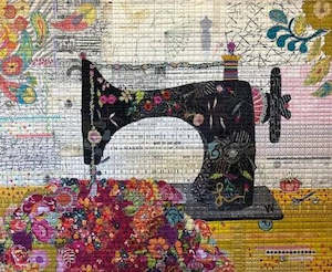 Featherweight - Collage Pattern by Laura Heine