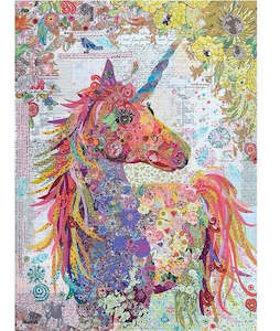 Nola Unicorn Collage Quilt Pattern by Laura Heine