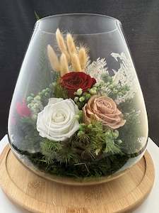 Dried Flower Terrarium - Romance