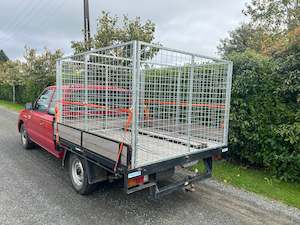 Flat Deck Ute Rubbish Cage & Stock Crate