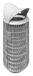 Stainless Steel Caged Bin 75L - RB-1007S