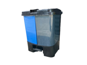 Waste remediation: Double Barrel Pedal Bin