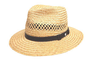 Work clothing: Indiana Jones Nante Straw Hat with Leather Band