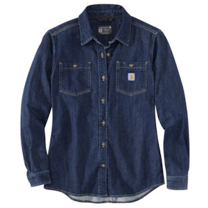 Carhartt Women's TW5492 Relaxed fit Denim shirt