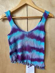 Pre Loved Clothing Festival Wear: Tie-Dye Stretchie Top #4