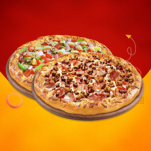 2 X Large Pizzas Deal (Monday Only)