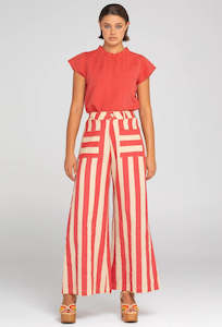 Clothing: Fay Pant - Kaia Stripe