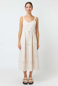 Broderie Sundress - Chalk