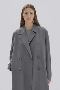 Clothing: Kirby Twill Trench - Dark Ash