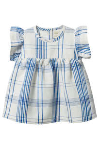 Bonnie Dress Linen - Clyde Check