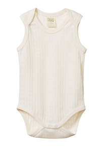 Singlet Bodysuit Pointelle - Natural