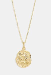 She is Zodiac Necklace - 18k Gold Vermeil/Cancer