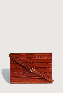 Clothing: Suki Clutch - Apricot Croc