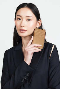 Clothing: Winona Card Holder - Brushed Bronze