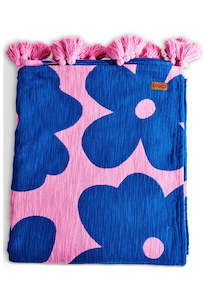 Flower Face Woven Throw