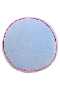 Velvet Pea Cushion - Bay Blue