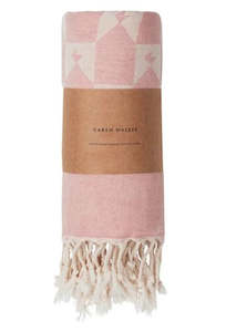 Monogram Turkish Towel - Pink