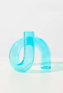 Twist Vase/Candle Holder - Light Blue