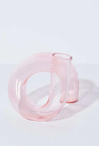 Twist Vase/Candle Holder - Pink