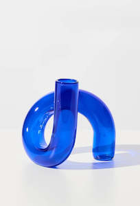 Twist Vase/Candle Holder - Dark Blue