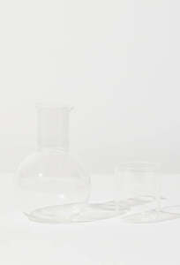 Belly Carafe + Cup Set - Clear