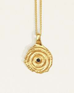 Aster Necklace Black Spinal - Gold Vermeil