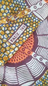 Vintage African Print Cotton 1.7m