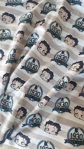 SALE Fabric - Betty Boop Sand Stripe