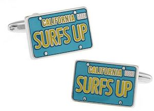 Clothing: Surf's Up California Cufflinks