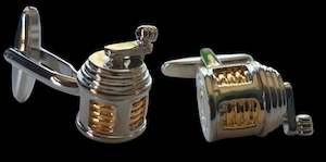 Clothing: Fishing Reel Cufflinks