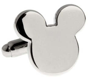 Clothing: Mickey Mouse Head Cufflinks