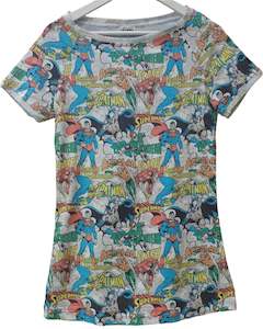 Clothing: DC Comics Print T-Shirt - Planet Retro Original (Ladies Medium)