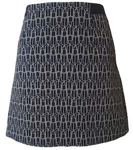 Clothing: Marcs Lipstick B&W Mini Skirt (Small)