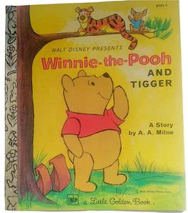 Clothing: Vintage Little Golden Book - Winnie-the-Pooh & Tigger (1979)