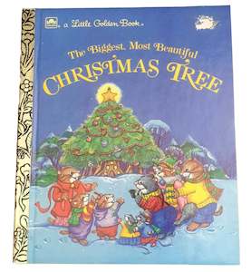 Vintage Little Golden Book - The Biggest Most Beautiful Christmas Tree (1985)