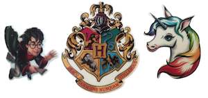 Brooch Trio Set - Harry Potter & Unicorn