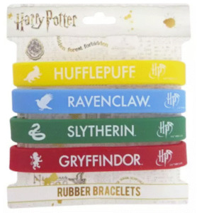 SALE Harry Potter Hogwarts Rubber Wristbands