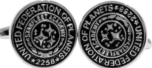 Clothing: Star Trek Federation of Planets Cufflinks